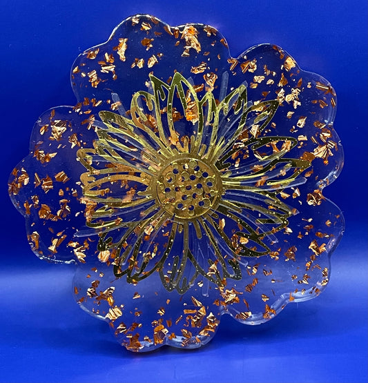 Dessous de verre en Epoxy Sunflower