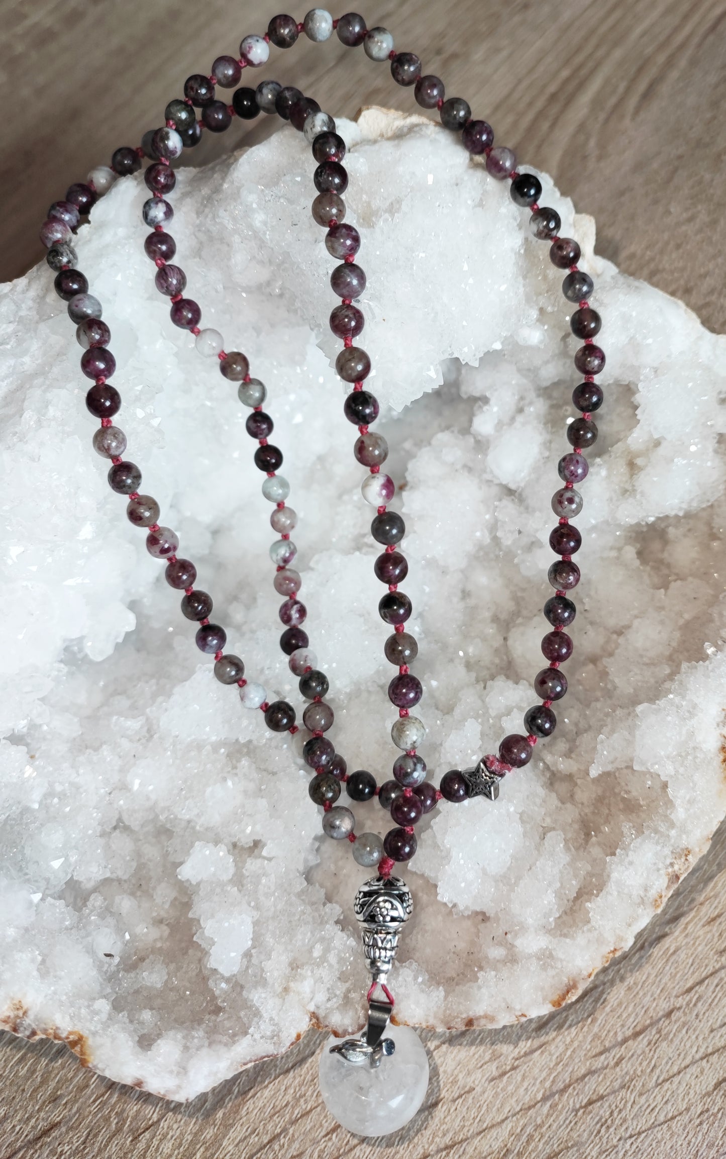 Mala Rubellite (Tourmaline rose)