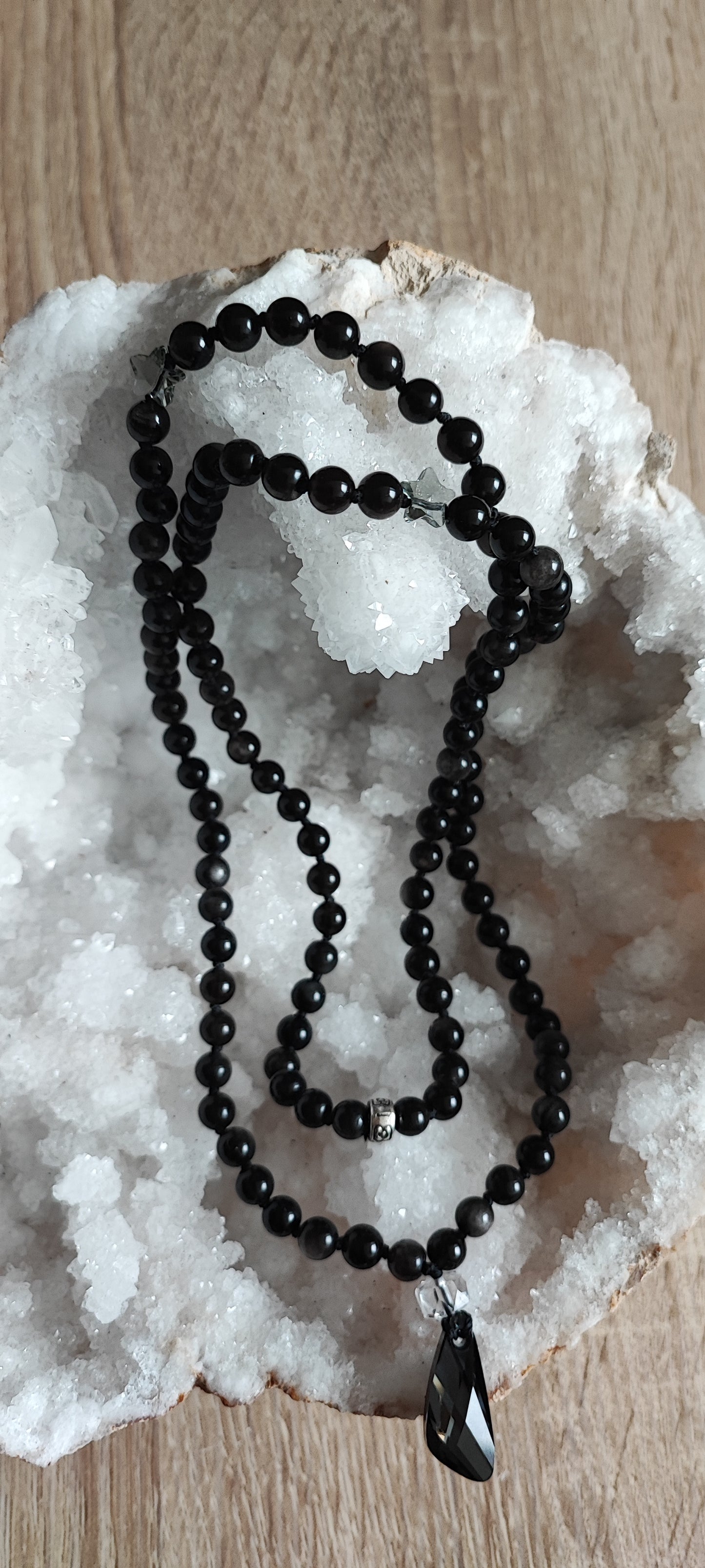 Mala Obsidienne argentée